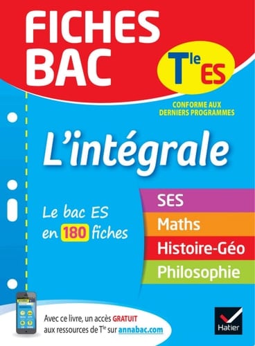 Fiches bac L'intégrale Tle ES