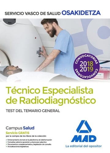 Técnico especialista de radiodiagnóstico de Osakidetza- Servicio Vasco de Salud