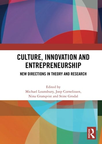 Culture, Innovation and Entrepreneurship New Directions in Theory and Research