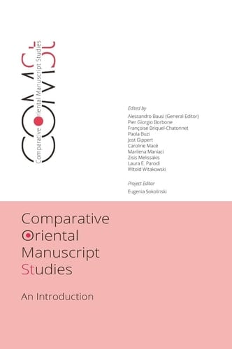 Comparative Oriental Manuscript Studies An Introduction