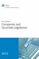 New Zealand Companies and Securities Legislation 2013