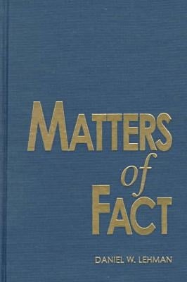 MATTERS OF FACT: READING NONFICTION OVER THE EDGE (THEORY INTERPRETATION NARRATIV)