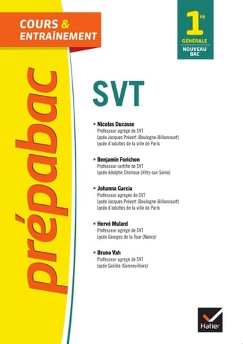 Prépabac SVT 1re générale (spécialité)