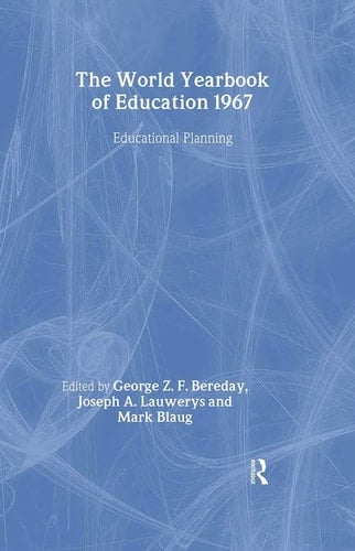 World Yearbook of Education 1967 Educational Planning