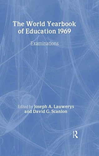 World Yearbook of Education 1969 Examinations