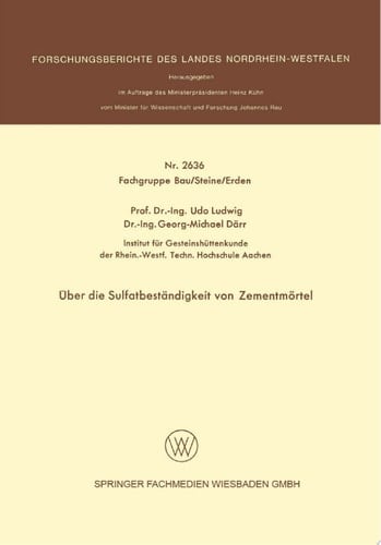 Über die Sulfatbeständigkeit von Zementmörtel