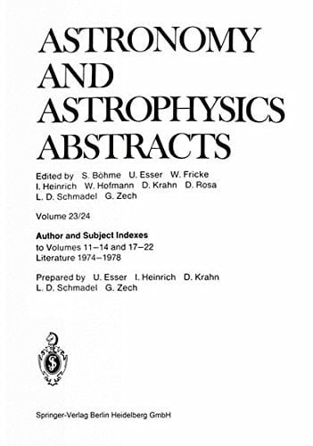 Author and Subject Indexes to Volumes 11–14 and 17–22 Literature 1974–1978