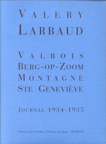 Valbois - Berg-op-Zoom - Montagne Ste-Geneviève journal, 1934-1935