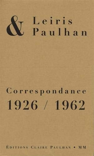 Correspondance 1926-1962