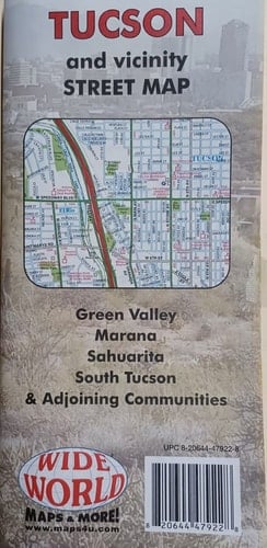 Tucson and Vicinity Street Map