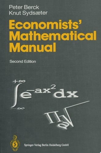 Economists’ Mathematical Manual