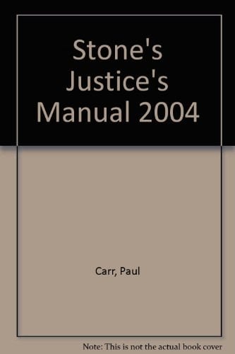 Stone's Justice's Manual