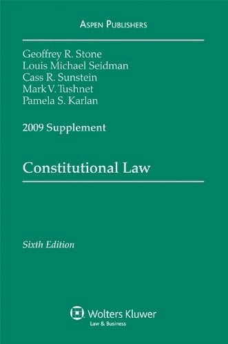 Constitutional Law, 2009 Supplement