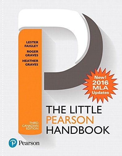 The Little Pearson Handbook, Third Canadian Edition (MLA Update)