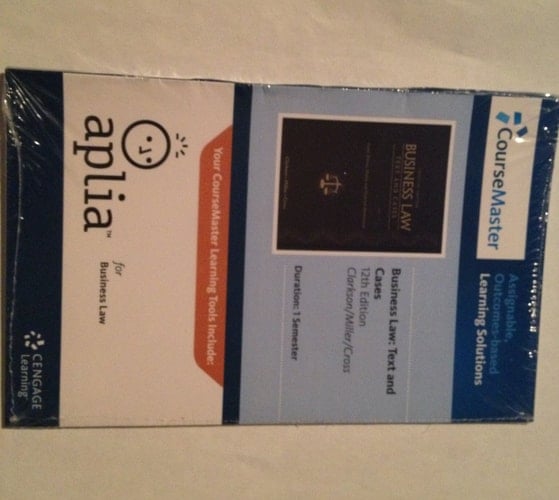 Business Law: Text and Cases - Legal, Ethical, Global, and Corporate Environment, 12th Edition- Acess by Kenneth W. Clarkson (2010-05-03)