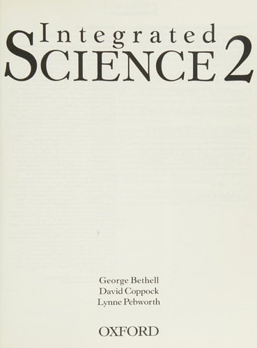 Integrated Science: Student's Book 2
