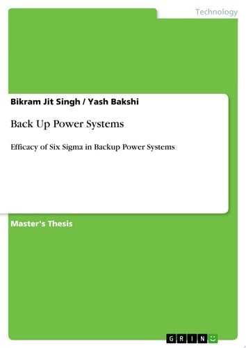 Back Up Power Systems Efficacy of Six Sigma in Backup Power Systems