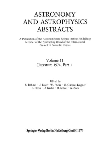 Literature 1974, Part 1