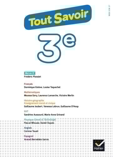 Tout savoir 3e Spécial brevet - Tout en un