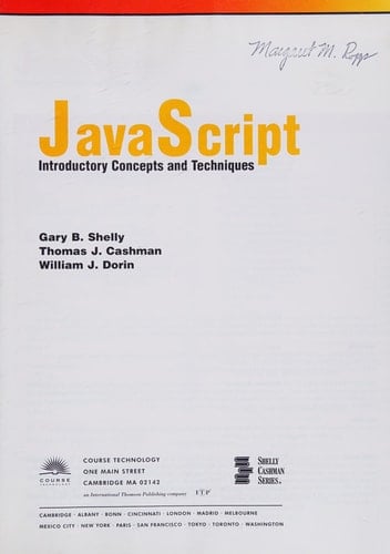 JavaScript Introductory Concepts and Techniques