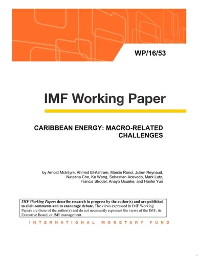 Caribbean Energy Macro-Related Challenges