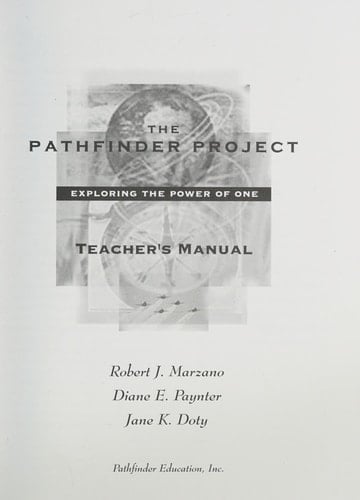 The Pathfinder Project Exploring the Power of One ; Teacher's Manual