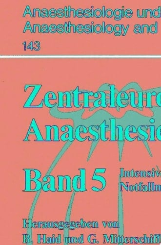 Zentraleuropäischer Anaesthesiekongreß Intensivmedizin Notfallmedizin