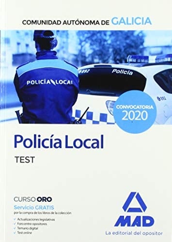 Policía Local de la Comunidad Autónoma de Galicia. Test (Spanish Edition)