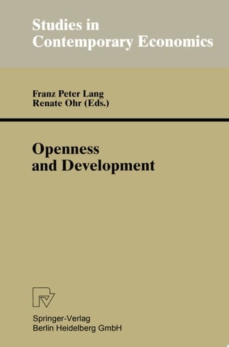 Openness and Development Yearbook of Economic and Social Relations 1996