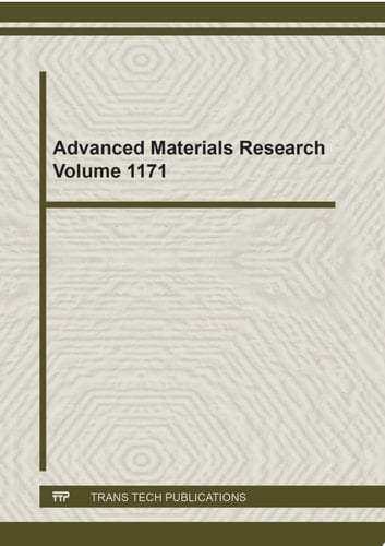 Advanced Materials Research Vol. 1171