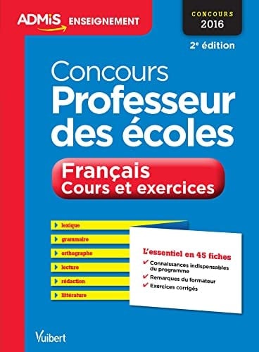 Concours professeur des écoles Français Cours et exercices, Epreuve écrite