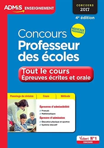 Concours professeur des écoles tout le cours, épreuves écrites et orale