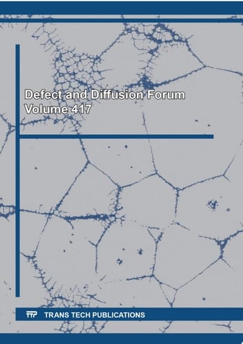 Defect and Diffusion Forum Vol. 417