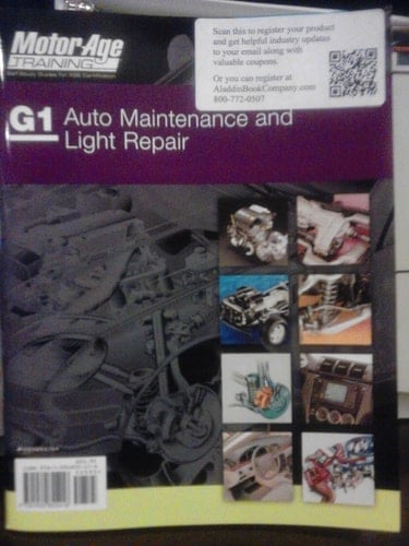 G1 Auto Maintenance and Light Repair Motor Age Training Self Study Guide