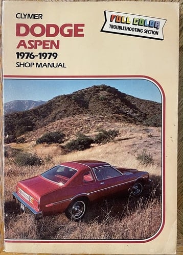 Dodge Aspen 1976-1979 : Shop Manual
