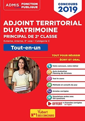 Concours adjoint territorial du patrimoine principal de 2e classe - Externe, int Tout-en-un