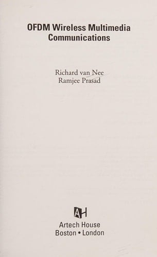 OFDM for Wireless Multimedia Communications (Artech House Universal Personal Communications)