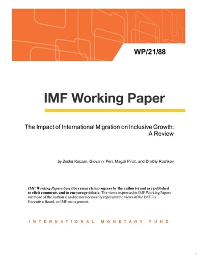 The Impact of International Migration on Inclusive Growth: A Review