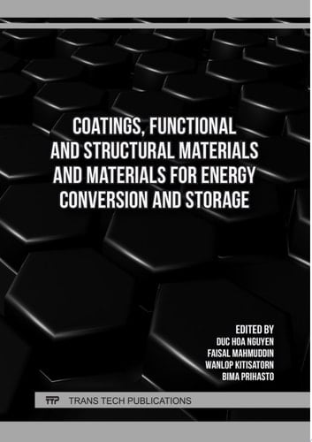 Coatings, Functional and Structural Materials and Materials for Energy Conversion and Storage