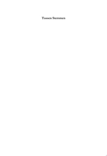 Tussen stemmen Praktijkonderzoek als gesprek tussen externe en interne stemmen van verschillende betrokkenen: onderzoekers en mede-onderzoekers