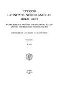 Lexicon Latinitatis Nederlandicae Medii Aevi