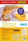 Paquete Ahorro +TES ONLINE Gestión Procesal y Administrativa (turno libre). Ahorra 123 € (incluye Temarios 1, 2 y 3; Supuestos prácticos 1 y 2; Preparación 3er ejercicio 1 y 2; y acceso Curso Oro)