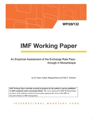 An Empirical Assessment of the Exchange Rate Pass-through in Mozambique