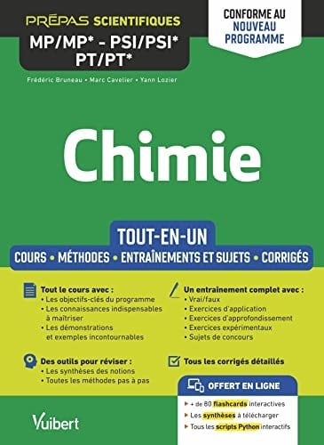 Chimie MP/MP* - PSI/PSI* - PT/PT* Exercices et sujets corrigés