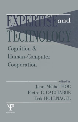 Expertise and Technology Cognition & Human-computer Cooperation