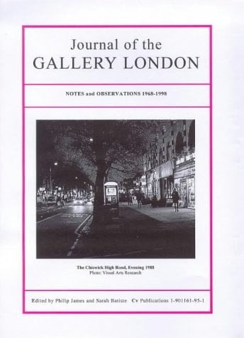 Journal of the Gallery London 1968-1998