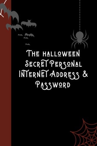 The halloween Secret Personal Internet Address & Password: halloween password logbook for cats lovers | Alphabetized Password Logbook for Cat Lovers | ... Information | Gifts for Women and Girl |