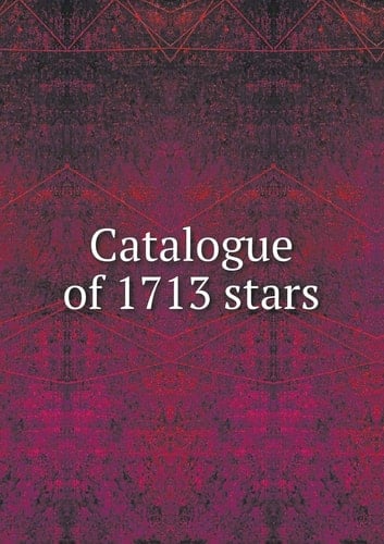 Catalogue of 1713 stars