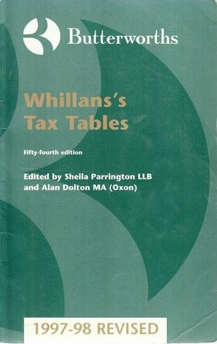 Whillans's Tax Tables