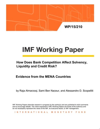 How Does Bank Competition Affect Solvency, Liquidity and Credit Risk? Evidence from the MENA Countries